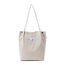 Funtlend Damen Cord Umhängetasche Groß Cordtasche Cord Shopper Handtasche für Uni Arbeit Mädchen Schule Büro, Schwarz/Grau/Beige, 40*35*11 H*W*D