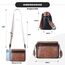 MUIIKOLA umhängetasche damen，umhängetasche mittelgroß tasche umhängetasche,damen leder，Weich Breiter Gurt