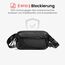 tomtoc X-Pac Bauchtasche für Herren Damen, 1,5 Liter Klein Travel Sling Bag Brusttasche Gürteltasche Schultertasche Umhängetasche mit RFID Schutz für Wandern Reise Alltag, Schwarz