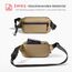 tomtoc 1,5 Liter Sling Bag mit RFID Schutz, Anti Diebstahl Bauchtasche Umhängetasche Schultertasche Crossbody Bag für Herren Damen, Wasserabweisend Leicht Brusttasche für Alltag Reise, Braun