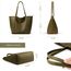 KALIDI Handtasche Damen Shopper Tasche Tote Bag PU Leder Große Schultertasche mit Reißverschluss für Arbeit,Einkauf，Schule