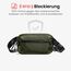 tomtoc X-Pac Bauchtasche für Herren Damen, 1,5 Liter Klein Travel Sling Bag Brusttasche Gürteltasche Schultertasche Umhängetasche mit RFID Schutz für Wandern Reise Alltag, Grün