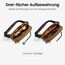 tomtoc X-Pac Sling Bag für Herren Damen, 3,5 Liter Bauchtasche Brusttasche Gürteltasche Schultertasche Umhängetasche Crossbody Bag mit RFID Schutz für Wandern Travel Reise Alltag, Braun