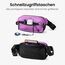 tomtoc X-Pac Bauchtasche für Herren Damen, 1,5 Liter Klein Travel Sling Bag Brusttasche Gürteltasche Schultertasche Umhängetasche mit RFID Schutz für Wandern Reise Alltag, Lila