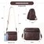 MUIIKOLA umhängetasche damen，umhängetasche mittelgroß tasche umhängetasche,damen leder，Weich Breiter Gurt