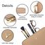 ZMDB Damen Handtasche Klein Umhängetasche PU Leder Handytasche mit Handgelenkband & Verstellbar Abnehmbar Schultergurt, Damen Tasche Reißverschluss Crossbody Bag