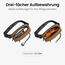 tomtoc X-Pac Bauchtasche für Herren Damen, 1,5 Liter Klein Travel Sling Bag Brusttasche Gürteltasche Schultertasche Umhängetasche mit RFID Schutz für Wandern Reise Alltag, Braun