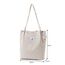 Funtlend Damen Cord Umhängetasche Groß Cordtasche Cord Shopper Handtasche für Uni Arbeit Mädchen Schule Büro, Schwarz/Grau/Beige, 40*35*11 H*W*D