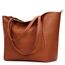 KALIDI Handtasche Damen Shopper Tasche Tote Bag PU Leder Große Schultertasche mit Reißverschluss für Arbeit,Einkauf，Schule