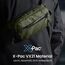 tomtoc X-Pac Bauchtasche für Herren Damen, 1,5 Liter Klein Travel Sling Bag Brusttasche Gürteltasche Schultertasche Umhängetasche mit RFID Schutz für Wandern Reise Alltag, Grün