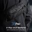 tomtoc X-Pac Bauchtasche für Herren Damen, 1,5 Liter Klein Travel Sling Bag Brusttasche Gürteltasche Schultertasche Umhängetasche mit RFID Schutz für Wandern Reise Alltag, Schwarz