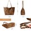 KALIDI Handtasche Damen Shopper Tasche Tote Bag PU Leder Große Schultertasche mit Reißverschluss für Arbeit,Einkauf，Schule