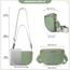 Roulens Kleine Damen Umhängetaschen,Elegant Bauchtasche Damen,Umhängetasche aus Veganes Leder,Crossbody Bag Damen,RFID Blockierung Kartenschlitz Brusttasche mit Verstellbar Abnehmbar Breiter Gurt