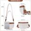Roulens Kleine Damen Umhängetaschen,Elegant Bauchtasche Damen,Umhängetasche aus Veganes Leder,Crossbody Bag Damen,RFID Blockierung Kartenschlitz Brusttasche mit Verstellbar Abnehmbar Breiter Gurt