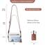 Roulens Damen Handy Umhängetasche,Veganem Leder Crossbody Schultertasche,Breiter Riemen Abendtasche mit drei Reißverschlussfächern Handtaschemit mit Kartenschlitz Verstellbar Abnehmbar Schultergurt