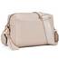 Roulens Damen Handy Umhängetasche,Veganem Leder Crossbody Schultertasche,Breiter Riemen Abendtasche mit drei Reißverschlussfächern Handtasche mit Kartenschlitz Verstellbar Abnehmbar Schultergurt