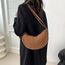 Aucuu Damen Halbmond Crossbody Umhängetasche Klein mit Verstellbarem Schultergurt, Hobo Halfmoon Bag Einfarbige Messenger Bag für Damen Reisen