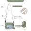 Roulens Damen Handy Umhängetasche,Veganem Leder Crossbody Schultertasche,Breiter Riemen Abendtasche mit drei Reißverschlussfächern Handtaschemit mit Kartenschlitz Verstellbar Abnehmbar Schultergurt