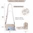 Roulens Damen Handy Umhängetasche,Veganem Leder Crossbody Schultertasche,Breiter Riemen Abendtasche mit drei Reißverschlussfächern Handtasche mit Kartenschlitz Verstellbar Abnehmbar Schultergurt