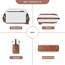 Roulens Damen Handy Umhängetasche,Veganem Leder Crossbody Schultertasche,Breiter Riemen Abendtasche mit drei Reißverschlussfächern Handtaschemit mit Kartenschlitz Verstellbar Abnehmbar Schultergurt