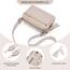 Roulens Damen Handy Umhängetasche,Veganem Leder Crossbody Schultertasche,Breiter Riemen Abendtasche mit drei Reißverschlussfächern Handtasche mit Kartenschlitz Verstellbar Abnehmbar Schultergurt