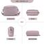 Roulens Damen Handy Umhängetasche,Veganem Leder Crossbody Schultertasche,Breiter Riemen Abendtasche mit drei Reißverschlussfächern Handtaschemit mit Kartenschlitz Verstellbar Abnehmbar Schultergurt