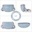 Roulens Kleine Damen Umhängetaschen,Elegant Bauchtasche Damen,Umhängetasche aus Veganes Leder,Crossbody Bag Damen,RFID Blockierung Kartenschlitz Brusttasche mit Verstellbar Abnehmbar Breiter Gurt