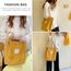 Bikasun Cord Umhängetasche Damen, Groß Schultertasche Cord Tasche Lässige Tote Bag Handtasche, Strandtasche Shopper Einkaufstasche, Stofftasche für Alltag, Büro, Schulausflug, Gelb