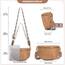 Roulens Kleine Damen Umhängetaschen,Elegant Bauchtasche Damen,Umhängetasche aus Veganes Leder,Crossbody Bag Damen,RFID Blockierung Kartenschlitz Brusttasche mit Verstellbar Abnehmbar Breiter Gurt