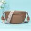 Rorimyth Bauchtasche Damen Khaki Umhängetasche Damen Klein Veganes Leder Handtasche Crossbody Bag Gürteltasche Brusttasche Hüfttasche