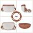 Roulens Kleine Damen Umhängetaschen,Elegant Bauchtasche Damen,Umhängetasche aus Veganes Leder,Crossbody Bag Damen,RFID Blockierung Kartenschlitz Brusttasche mit Verstellbar Abnehmbar Breiter Gurt