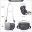 Roulens Kleine Damen Umhängetaschen,Elegant Bauchtasche Damen,Umhängetasche aus Veganes Leder,Crossbody Bag Damen,RFID Blockierung Kartenschlitz Brusttasche mit Verstellbar Abnehmbar Breiter Gurt
