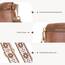 Roulens Kleine Damen Umhängetaschen,Elegant Bauchtasche Damen,Umhängetasche aus Veganes Leder,Crossbody Bag Damen,RFID Blockierung Kartenschlitz Brusttasche mit Verstellbar Abnehmbar Breiter Gurt