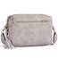 Roulens Damen Handy Umhängetasche,Veganem Leder Crossbody Schultertasche,Breiter Riemen Abendtasche mit drei Reißverschlussfächern Handtaschemit mit Kartenschlitz Verstellbar Abnehmbar Schultergurt