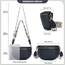 Roulens Kleine Damen Umhängetaschen,Elegant Bauchtasche Damen,Umhängetasche aus Veganes Leder,Crossbody Bag Damen,RFID Blockierung Kartenschlitz Brusttasche mit Verstellbar Abnehmbar Breiter Gurt