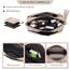 Roulens Damen Handy Umhängetasche,Veganem Leder Crossbody Schultertasche,Breiter Riemen Abendtasche mit drei Reißverschlussfächern Handtasche mit Kartenschlitz Verstellbar Abnehmbar Schultergurt