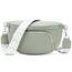 Rorimyth kleine Bauchtasche Damen Hellgrün umhängetasche Damen klein Veganes Leder gürteltasche Handtasche Crossbody Bag