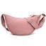 Aucuu Halbmond Crossbody Schultertasche für Damen, Klein mit Verstellbarer Schultergurt, Hobo Halfmoon Bag Einfarbige Messenger Bag für Reisen