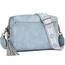 Roulens Damen Handy Umhängetasche,Veganem Leder Crossbody Schultertasche,Breiter Riemen Abendtasche mit drei Reißverschlussfächern Handtaschemit mit Kartenschlitz Verstellbar Abnehmbar Schultergurt