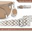 Rorimyth Bauchtasche Damen Khaki Umhängetasche Damen Klein Veganes Leder Handtasche Crossbody Bag Gürteltasche Brusttasche Hüfttasche