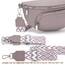 Rorimyth kleine Bauchtasche Damen Grau lila umhängetasche Damen klein Veganes Leder gürteltasche Handtasche Crossbody Bag