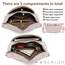 Rorimyth kleine Bauchtasche Damen Hellrosa umhängetasche Damen klein Veganes Leder gürteltasche Handtasche Crossbody Bag