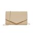 Miss Lulu Damen Umschlag Clutch Elegant Abendtasche Brauttasche Umschlag Clutch Tasche Handtasche mit Kette für Hochzeit Party Prom Helles Khaki