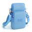 DuoLmi Kleine Umhängetasche für Damen, Universal-Tasche, Geldbörse, Handy, Geldbörse, leichte Taschen, Handtaschen, Mini-Umhängetasche, 012 Lightblue, Large