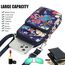 DuoLmi Umhängetasche Damen Klein, Crossbody Tasche für Damen, Nylon Handy Mini-Tasche Kleine Schultertasche Multifunktionale Handytasche, Handytasche zum Umhängen Damen