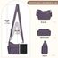 VOBUKE Umhängetasche Damen Mittelgroß Wasserdicht Nylon Crossbody Bag mit Vielen Fächern Leichte Schultertasche Verstellbarer Breitem Freizeit Kleine Messenger Bag für Einkaufen, Reisen