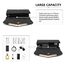 Miss Lulu Damen Umschlag Schwarz Clutch Elegant Abendtasche Brauttasche Umschlag Clutch Tasche Handtasche mit Kette für Hochzeit Party Prom