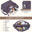 VOBUKE Umhängetasche Damen Mittelgroß Wasserdicht Nylon Crossbody Bag mit Vielen Fächern Leichte Schultertasche Verstellbarer Breitem Freizeit Kleine Messenger Bag für Einkaufen, Reisen
