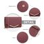 Miss Lulu Damen Umschlag Clutch Elegant Abendtasche Brauttasche Umschlag Clutch Tasche Handtasche mit Kette für Hochzeit Party Prom Rot