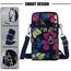 DuoLmi Umhängetasche Damen Klein, Crossbody Tasche für Damen, Nylon Handy Mini-Tasche Kleine Schultertasche Multifunktionale Handytasche, Handytasche zum Umhängen Damen
